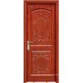 Porte en bois intérieure Style européen avec sculpture (DS-8011)